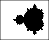 The Mandelbrot set:Not as good in monotone